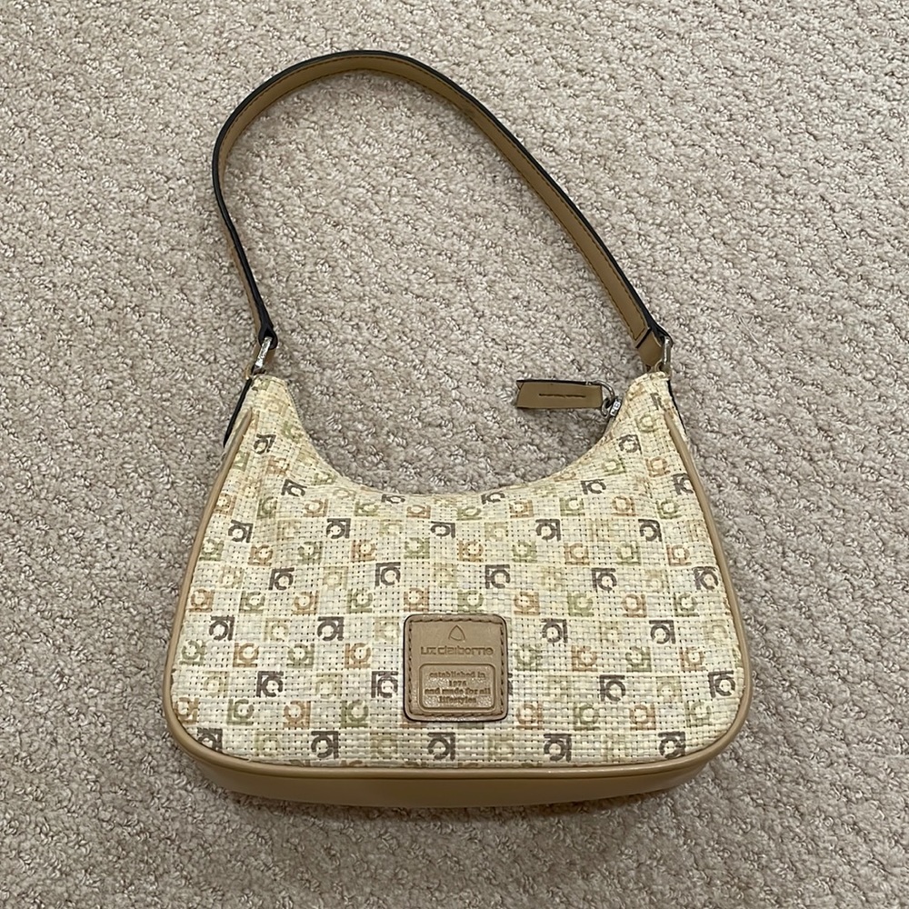 Liz Claiborne Vintage Rattan Shoulder Bag